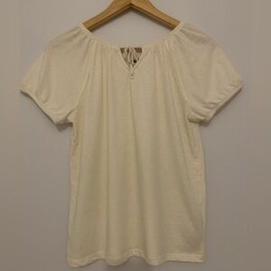 Old Navy girls cream top, size XL (14)